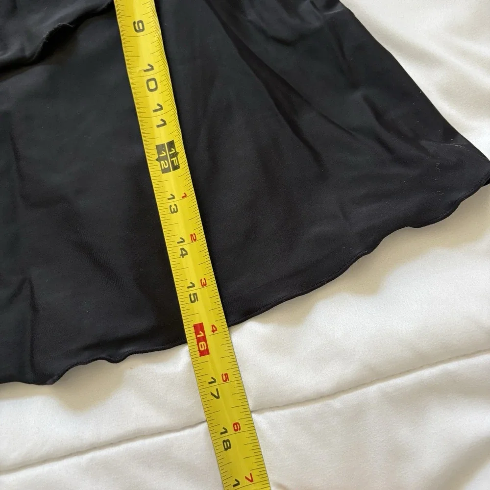Womens Tankini Top Bikini Bandeau‎ Black Summer Beach Womens Large Quiet Luxury